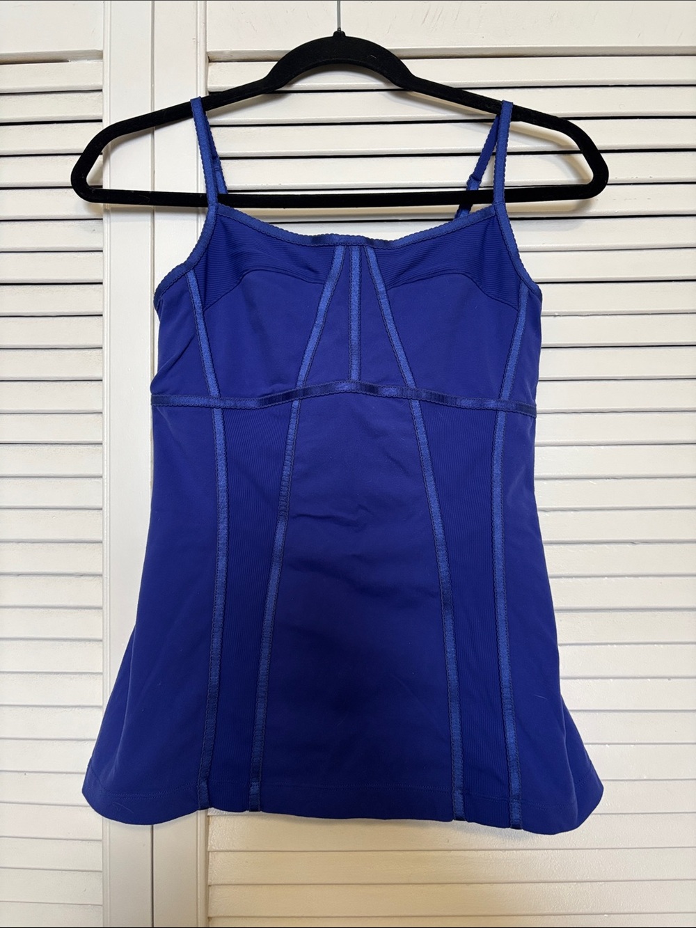 lululemon athletica cobalt blue built-in bra tank top